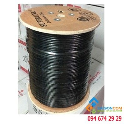 Cáp đồng trục RG59+2C có 2 lớp chống nhiễu dùng đi ngoài trời 305m