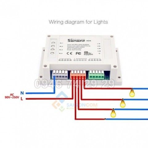 Công tắc điều Khiển hệ thống điện Từ Xa qua Wifi