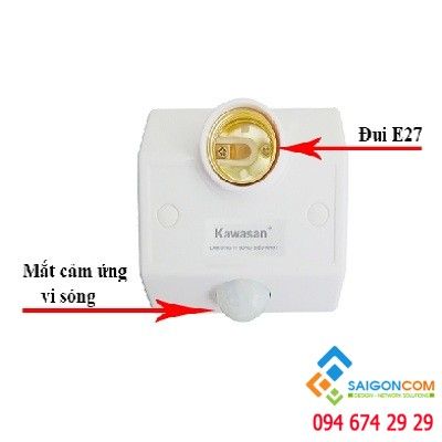 ĐUI ĐÈN CẢM ỨNG TỰ MỞ  KW-RS686