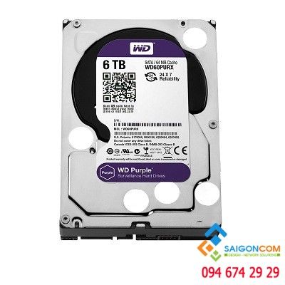 Ổ cứng HDD 8TB WD Purple WD Chính hạng chuyên dụng Camera