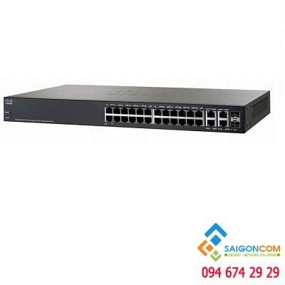 Bộ chuyển đội tín hiệu Switch CISCO 28-port Gigabit PoE Managed Switch SG300-28PP