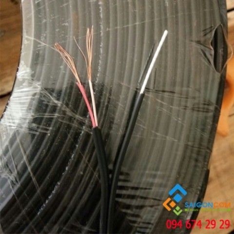 Dây thuê bao 1 đôi (dropwire) saicom 2x(7x0.18)Cu+ (7x0.33)St