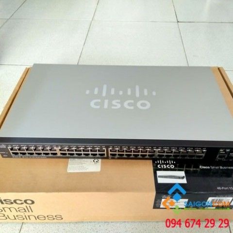 Bộ chia tín hiệu Switch CISCO 48Port  SF 200-48 -10/100 Smart Switch