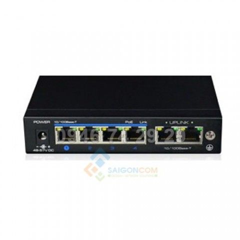 Switch ionnet 4 Ports Full Gigabit PoE , 802.3af/at, One Key CCTV