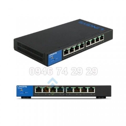 Switch Linksys LGS308P 8-Port Business Smart Gigabit PoE