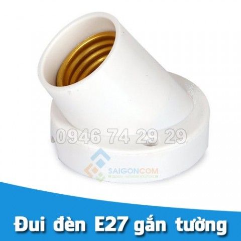 Đuôi đèn nghiêng gắn tường E27