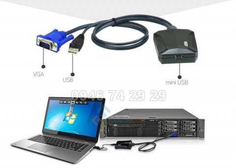 Bộ chuyển đổi CV211  VGA Kết nối màn hình qua cổng USB