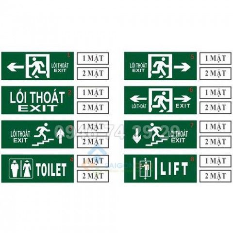 Đèn EXIT Chiếu sáng khẩn cấp 120 phút