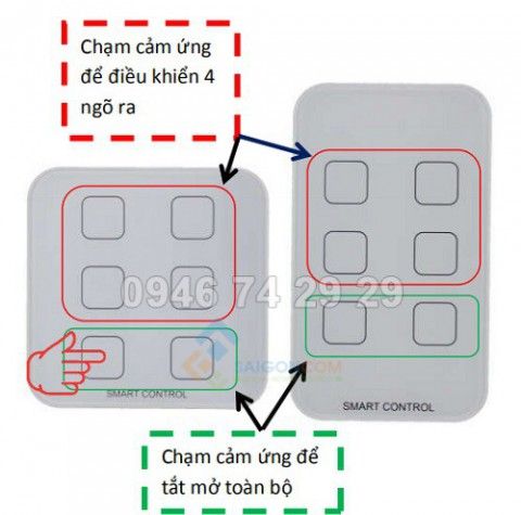 Mặt công tắc cảm ứng s686