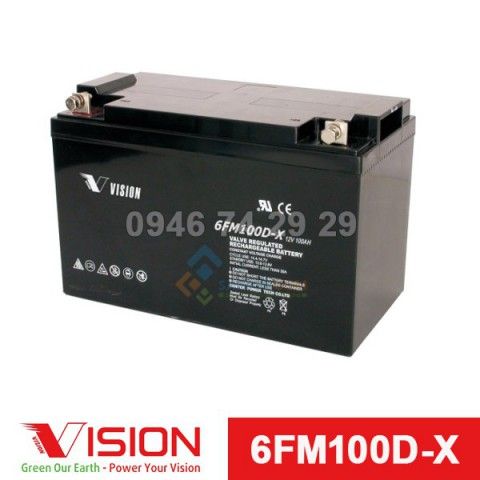 Ắc quy VISION 6FM100D-X (12V-100Ah)