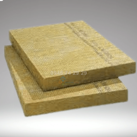 Bông bảo ôn chịu nhiệt bông khoáng rockwool dạng tấm cách nhiệt 8500°C