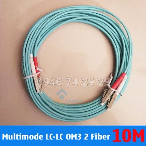 Dây nhảy quang Multimode OM3 LC-LC 2 Fiber 10m