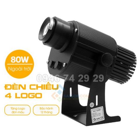 Đèn chiếu 4 LOGO ngoài trời 80W