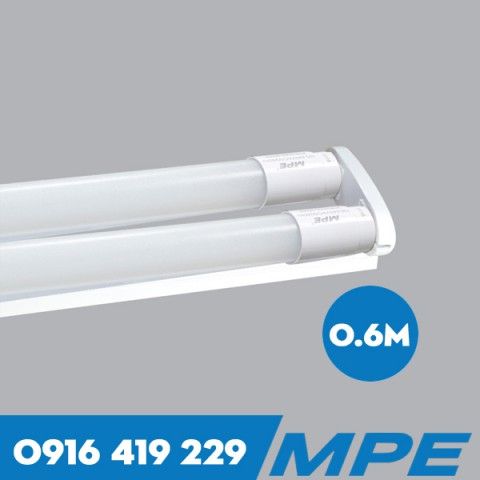 Bộ 2 bóng đèn LED tuýp thủy tinh - 9W - 6 tấc MPE MGT-210T/V