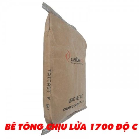 Bê tông chịu lửa chịu nhiệt 1500-1700 độ C Calderys Taicast F60