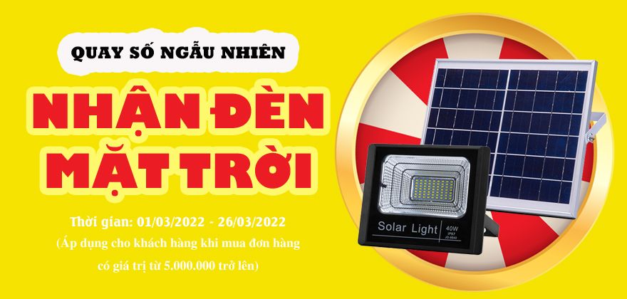 Mua hàng nhận ngay đèn mặt trời