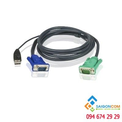 Cáp VGA kết hợp cổng USB KVM dài 3M với 3 trong 1 SPHD