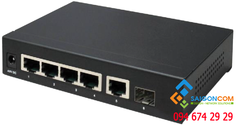 SWITCH PoE Vivotek 5 port 504 (72)