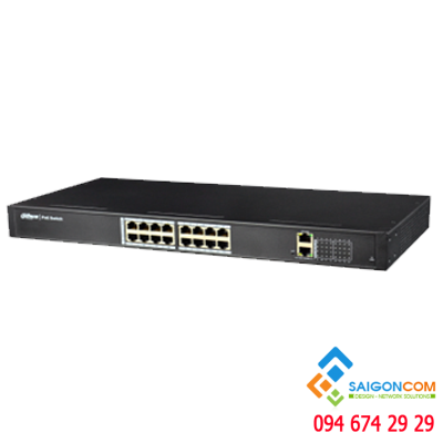 SWITCH DAHUA 16-port PoE (16ET-190)