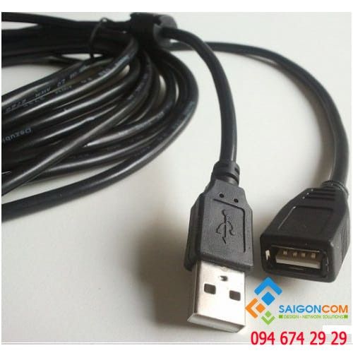 Dây cáp nối dài USB- 5m, 2.0 có chống nhiễu