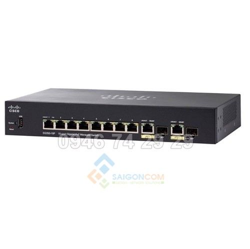 Switch Cisco SG350-10P-K9-EU switch 8 port