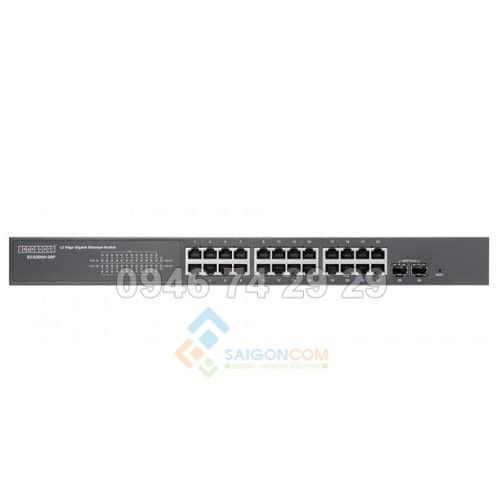 Thiết bị Switch 24 Port 1Gb Edgecore ECS2000-26P,  PoE+ + 2G SFP (190W)