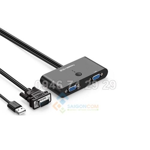 Bộ gộp vga 2 cổng vào 1 cổng ra chính hãng Ugreen