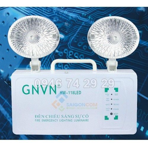 Đèn báo sự cố, chiếu sáng khẩn cấp 120 phút, độ chiếu sáng cao