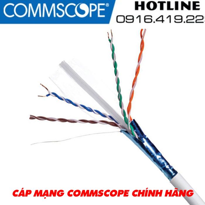 Cáp mạng cat6A commscope FTP (F/UTP) chống nhiễu mã 884024508/10