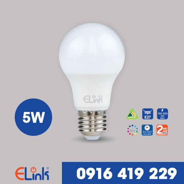 Bóng Đèn LED tròn ELINK 5W | EBB-A-5