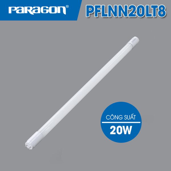 Đèn LED Tube 1m2 cấp nguồn 1 đầu Paragon PFLNN20LT8